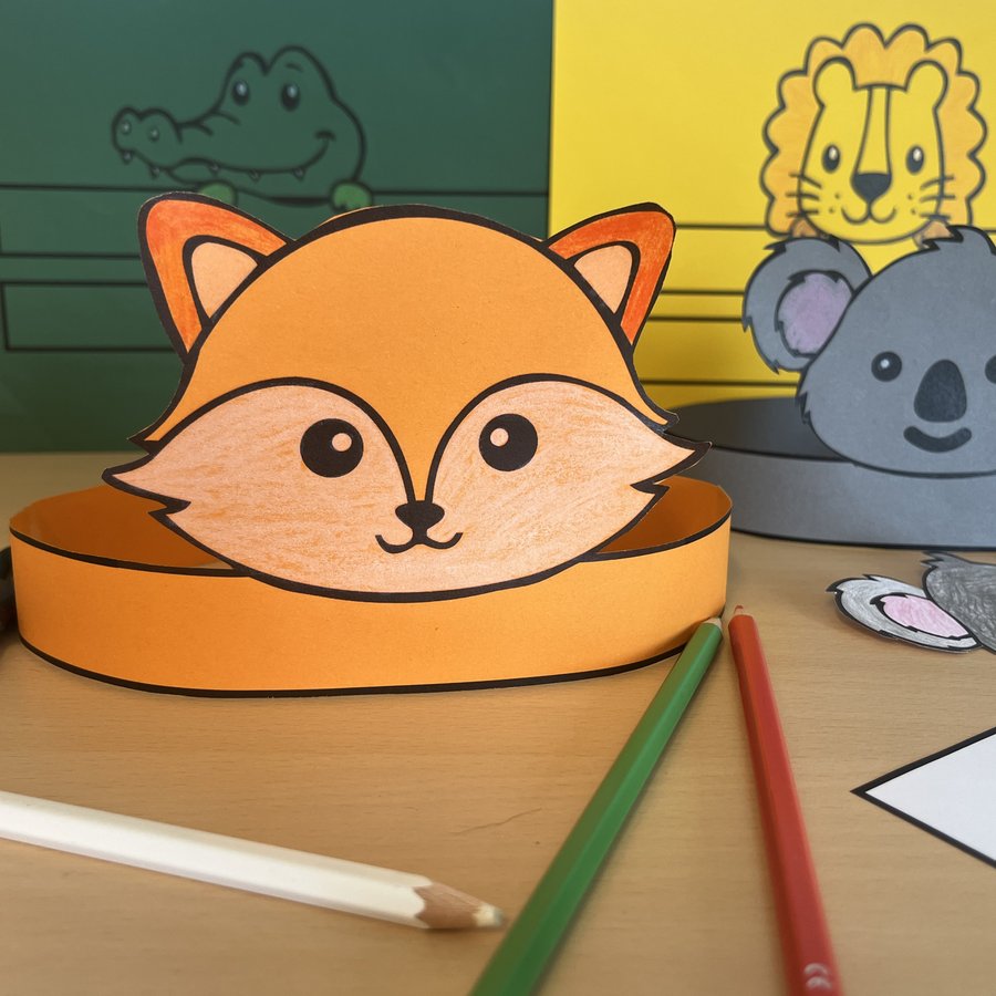 Bastel-Tipp: Tierkronen zum Ausdrucken